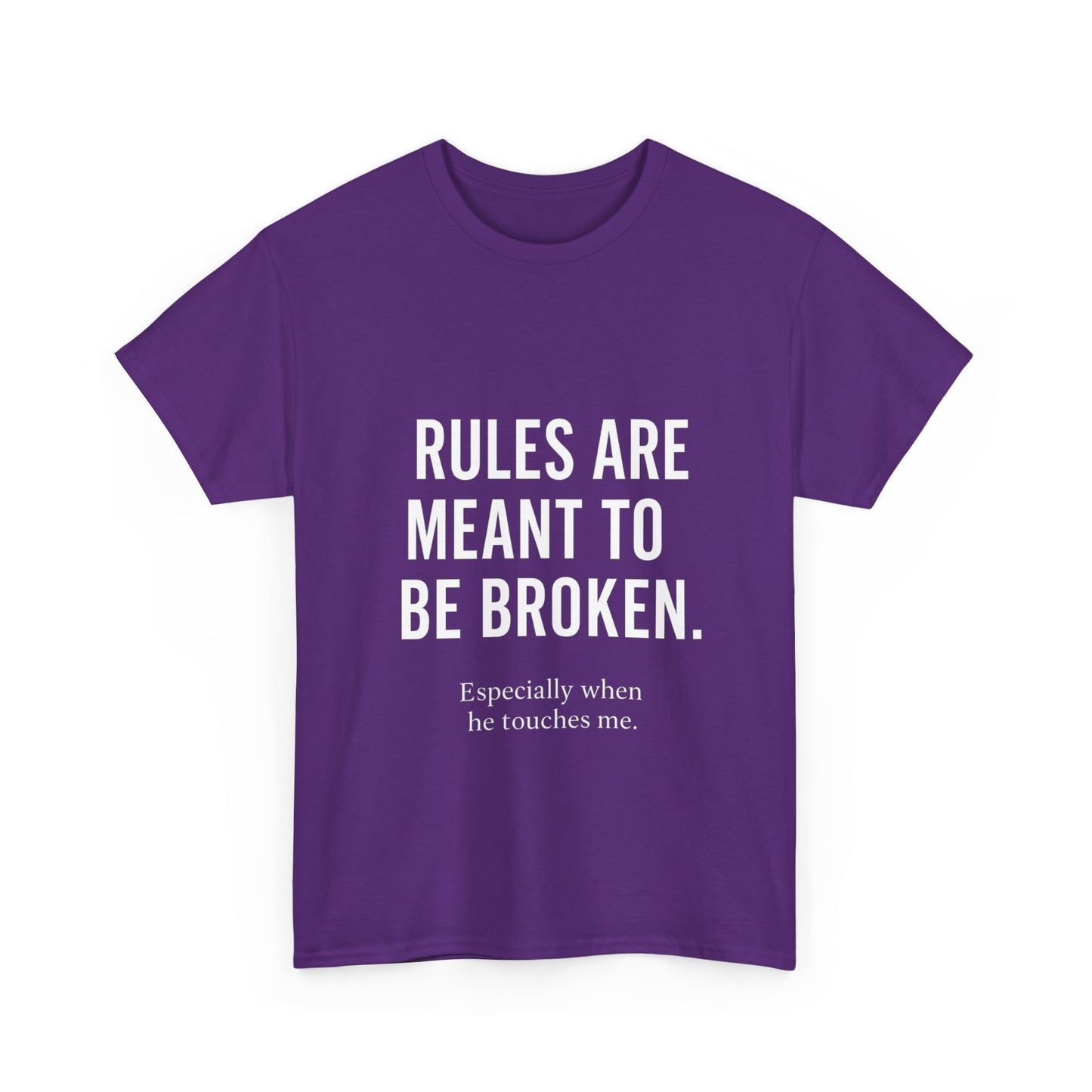 Unisex Heavy Cotton Tee - 'Rules Are Meant to Be Broken'