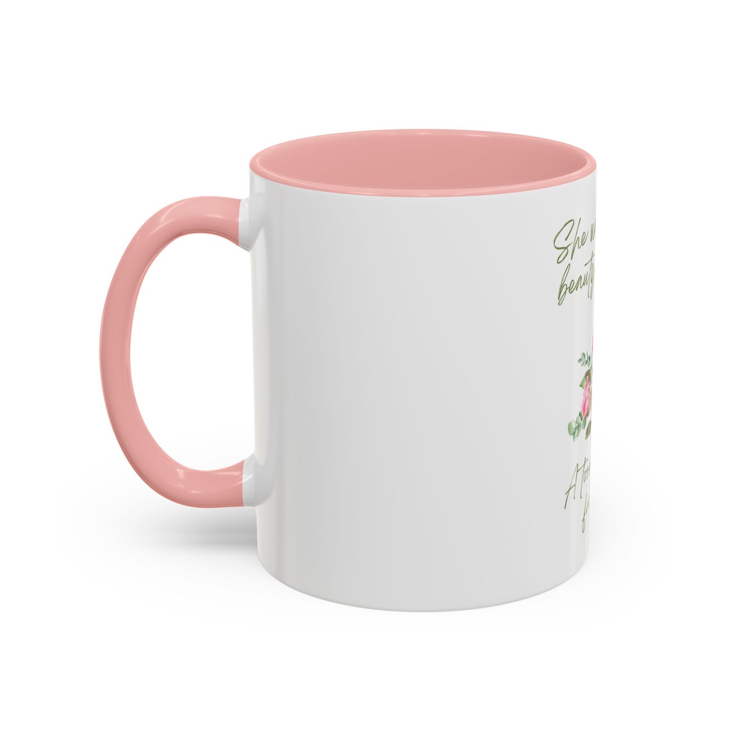 She Was Chaos and Beauty Accent Coffee Mug (11oz)
