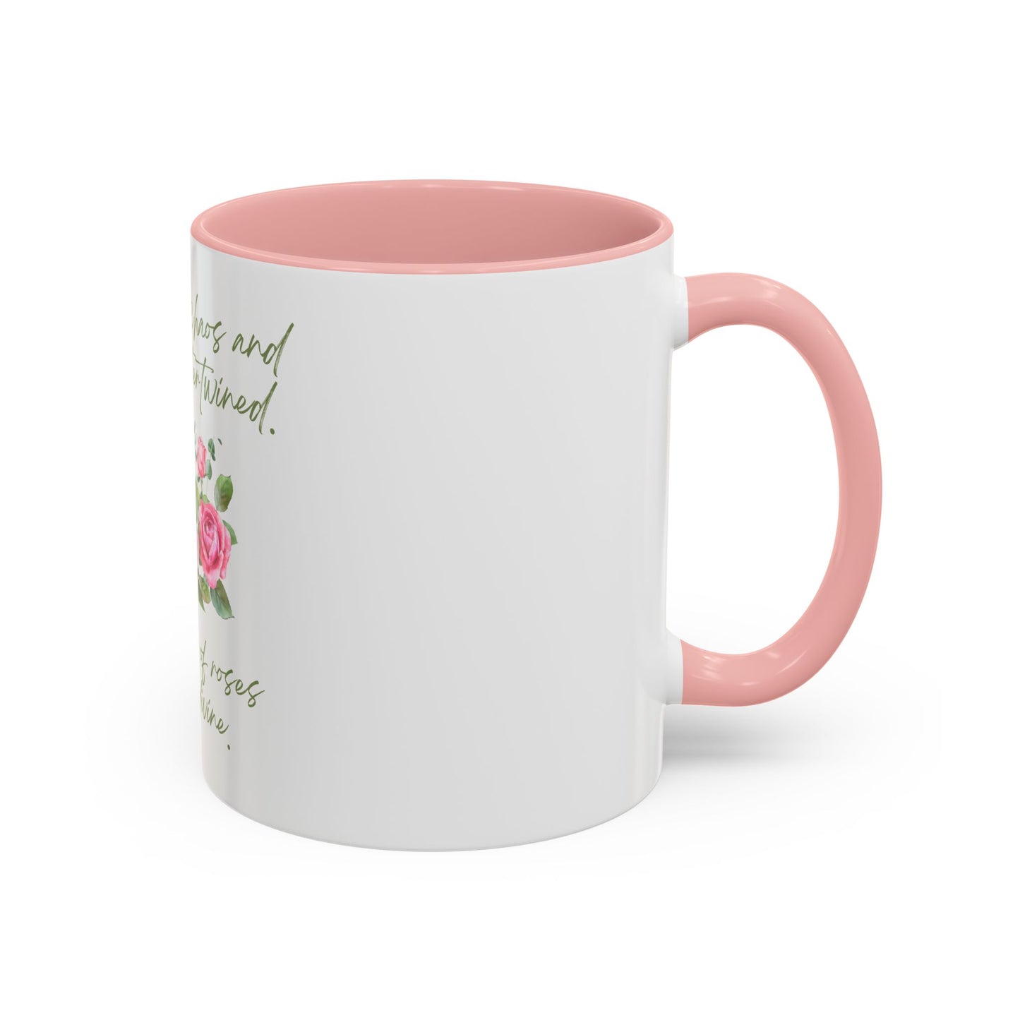 She Was Chaos and Beauty Accent Coffee Mug (11oz)