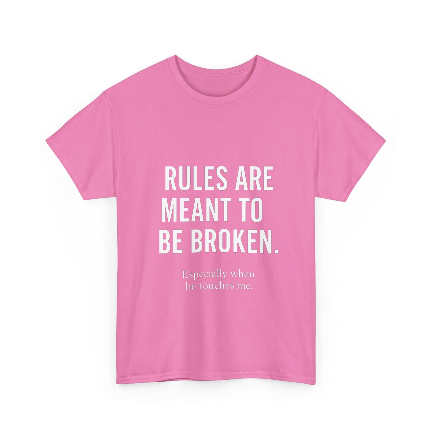 Unisex Heavy Cotton Tee - 'Rules Are Meant to Be Broken'
