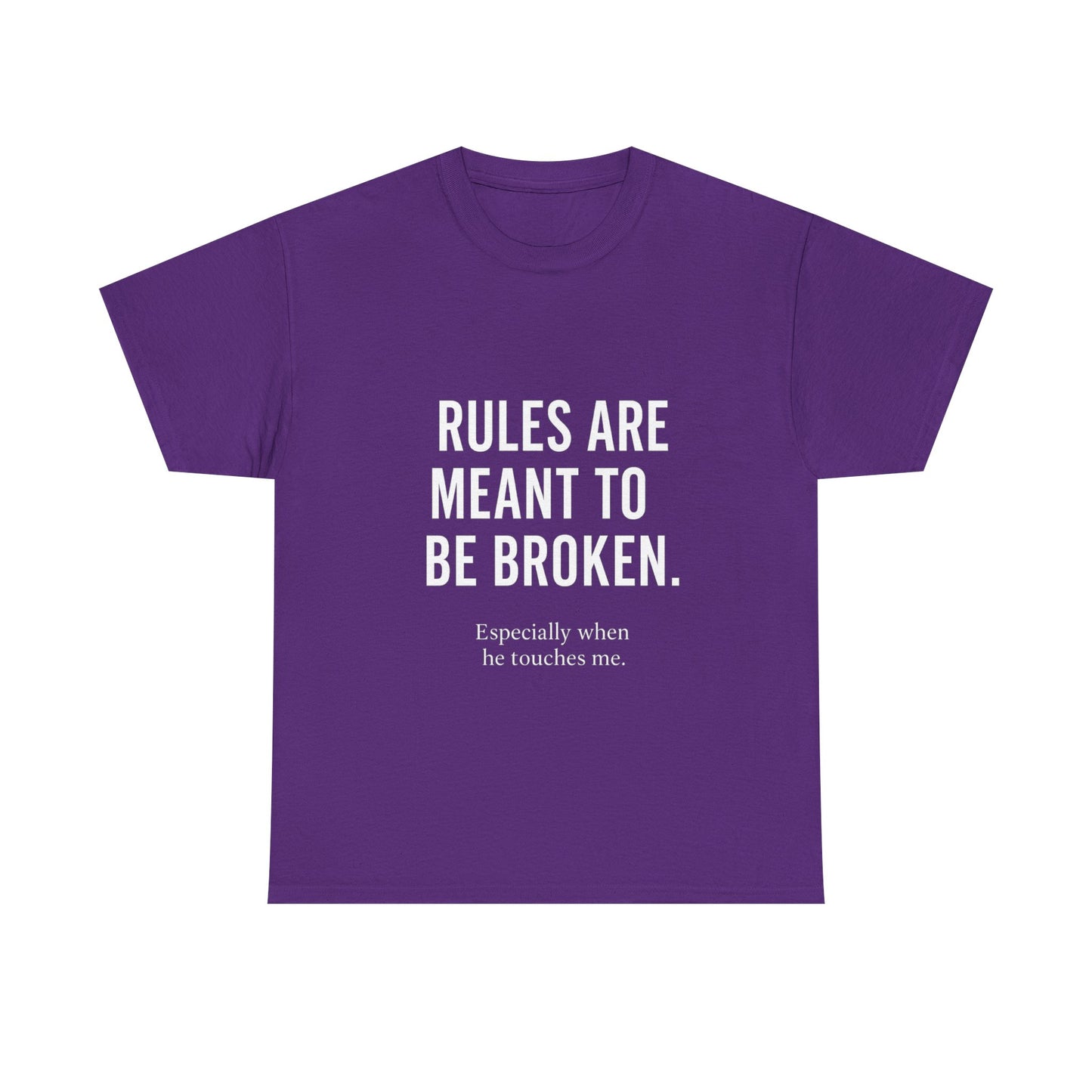 Unisex Heavy Cotton Tee - 'Rules Are Meant to Be Broken'