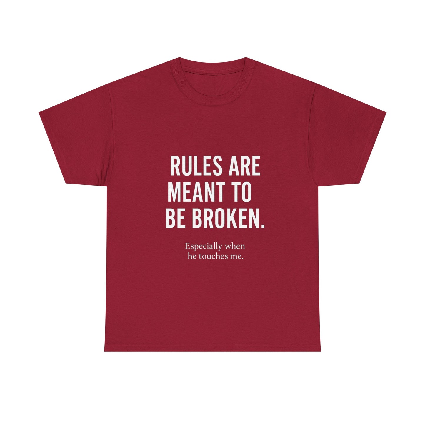 Unisex Heavy Cotton Tee - 'Rules Are Meant to Be Broken'