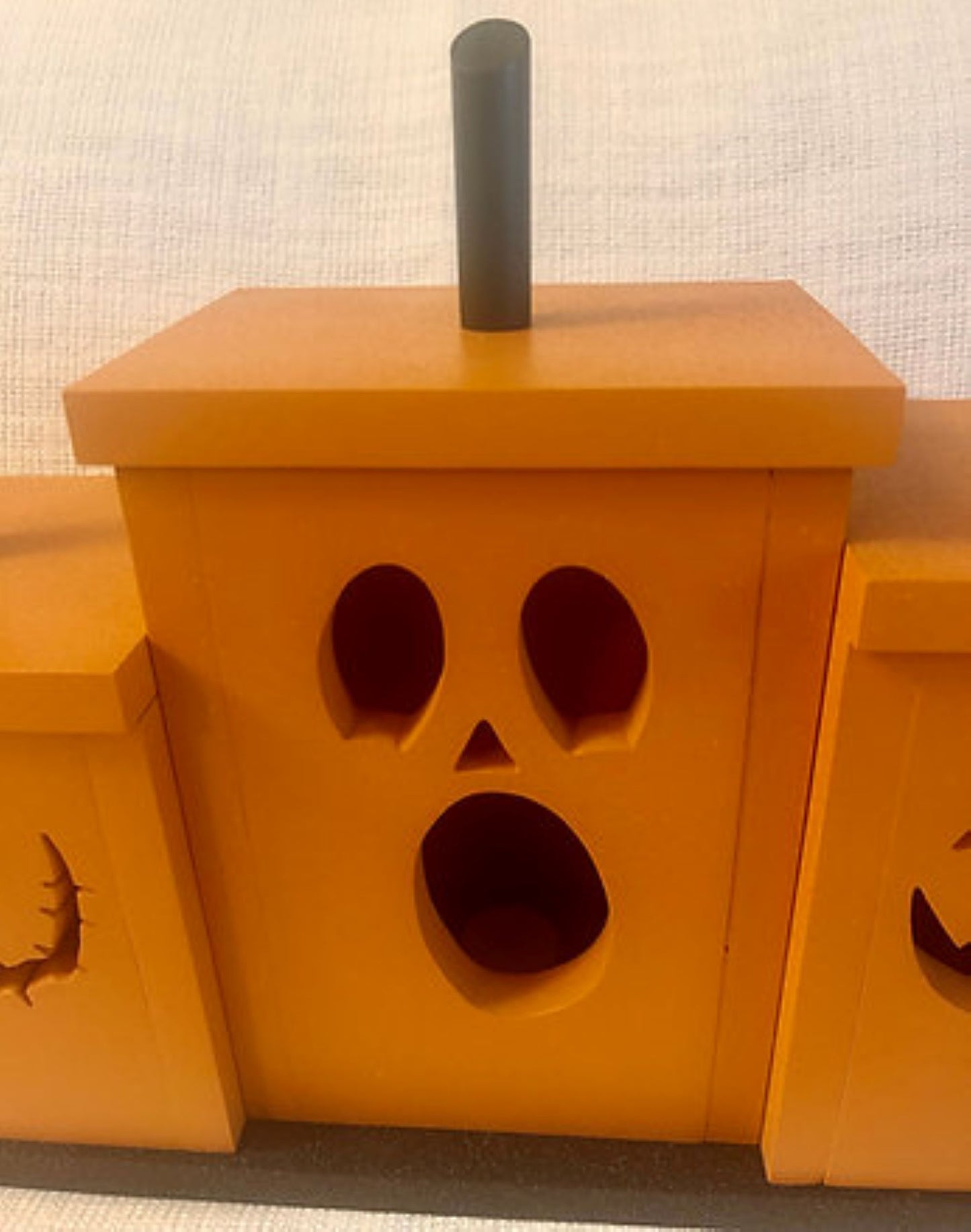 Pumpkin Patch Wooden Jack O' Lanterns