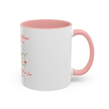 She Was A Wildflower Accent Coffee Mug (11oz)