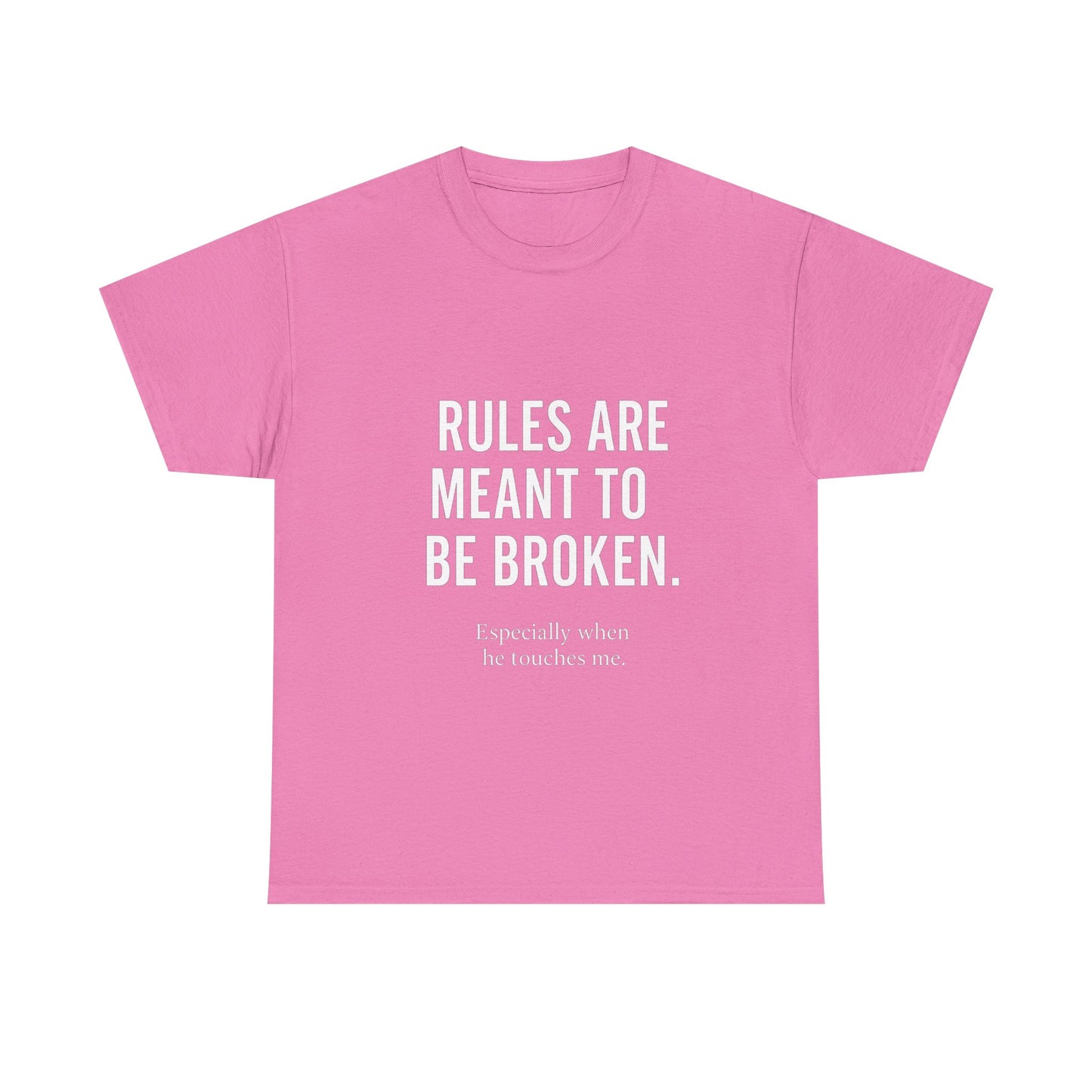 Unisex Heavy Cotton Tee - 'Rules Are Meant to Be Broken'