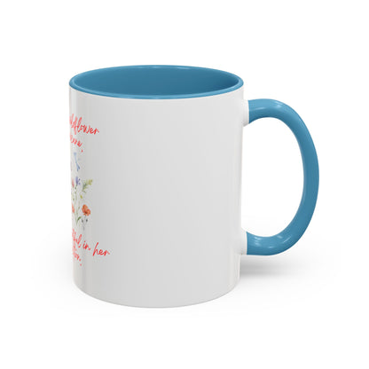 She Was A Wildflower Accent Coffee Mug (11oz)